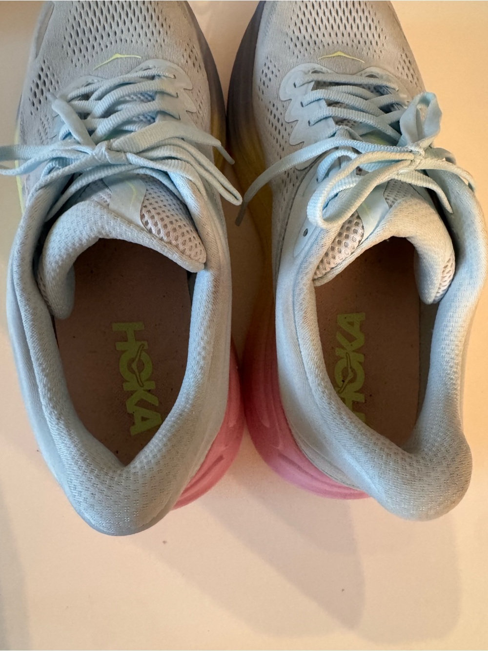 Hoka Bondi 9 Running Shoe in Glimmering Blue/overcast - size 9 - Picture 6 of 10